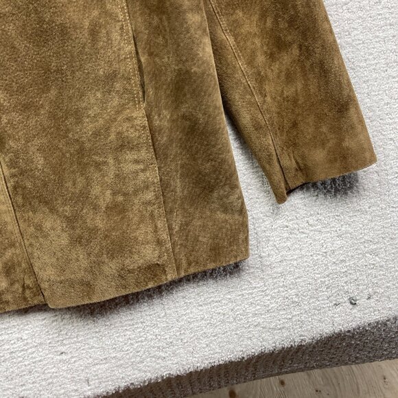 Hathaway Suede Leather Jacket Men’s Sz M Light Brown Classic Casual Outerwear - Picture 5 of 15